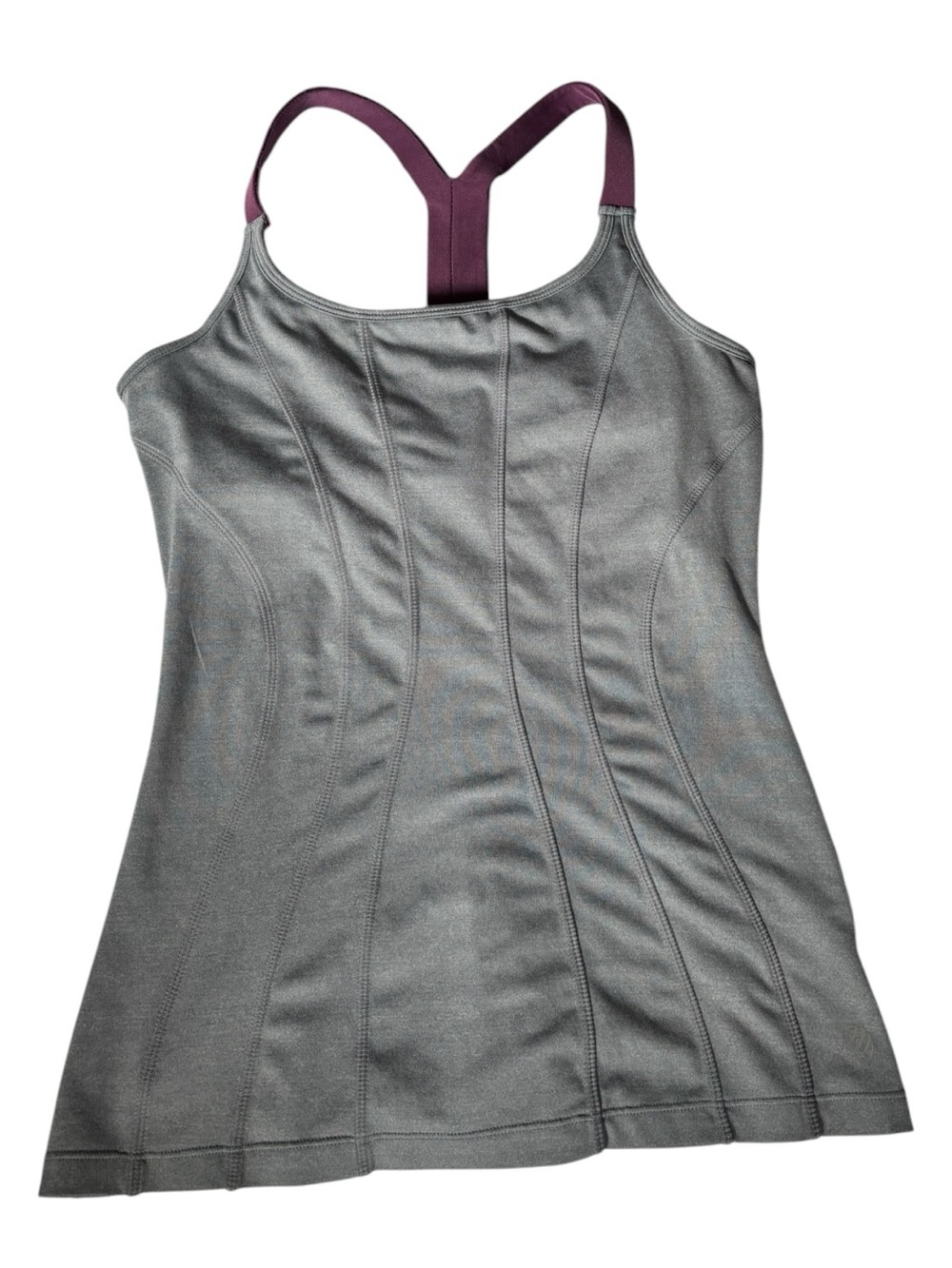 MPG Sport Racerback Performance Tank Size S Gray & Plum